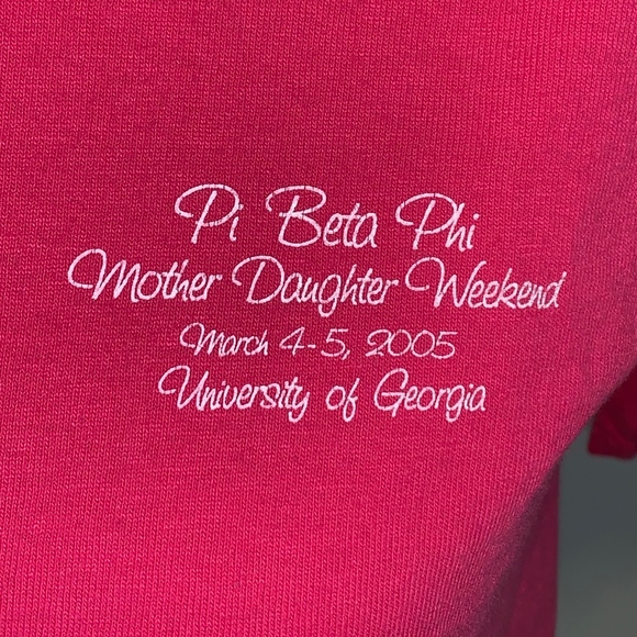 Pi Beta Phi Mother Daughter Weekend 2005 UGA Tee - Picture 4 of 5